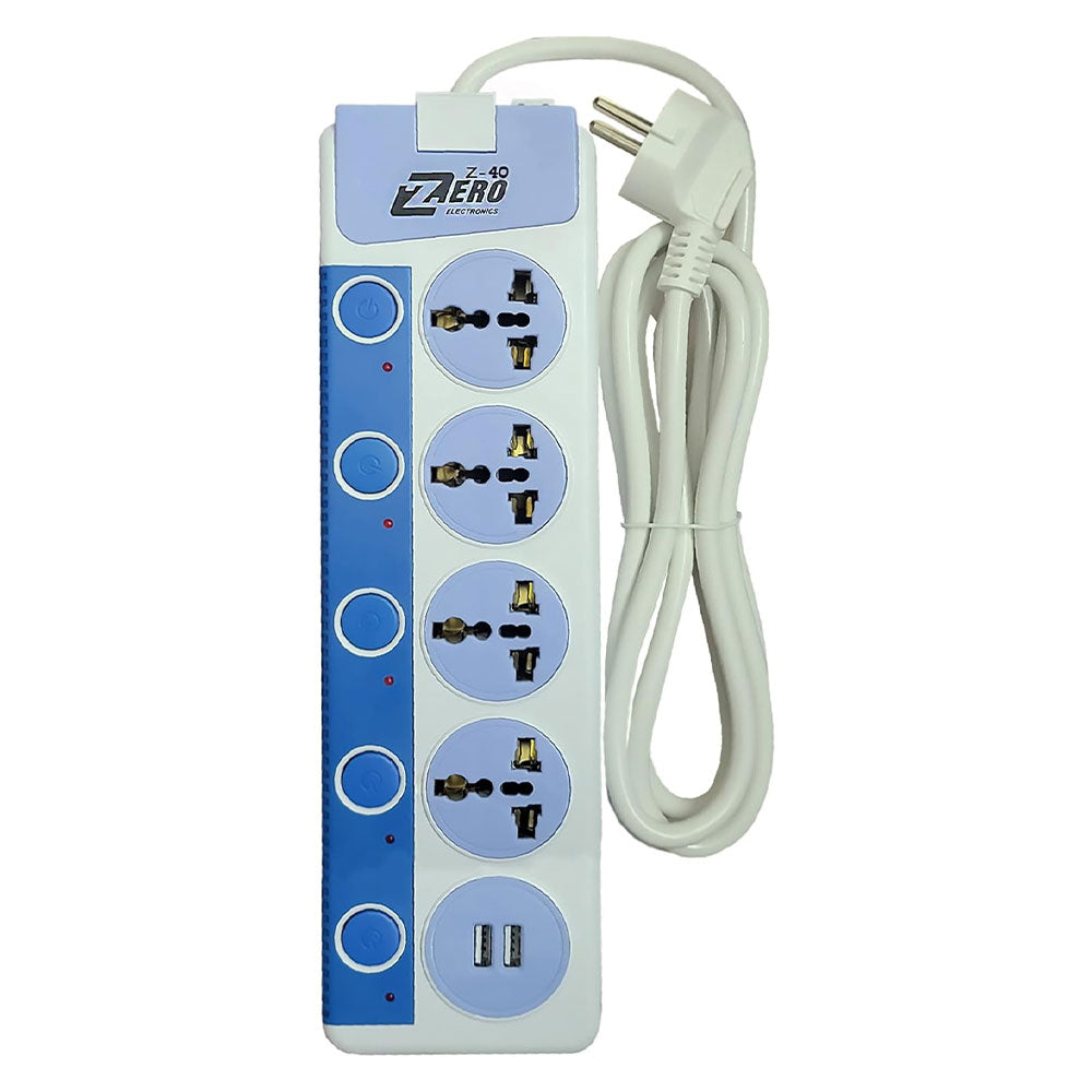 Zero ZR-40 4Port +2USB Power Strip