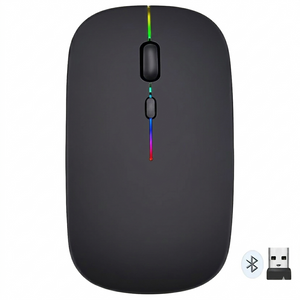 Zero ZR3300 Dual Mode Rechargeable Bluetooth Wireless Rainbow Gaming Mouse 1600Dpi - Black