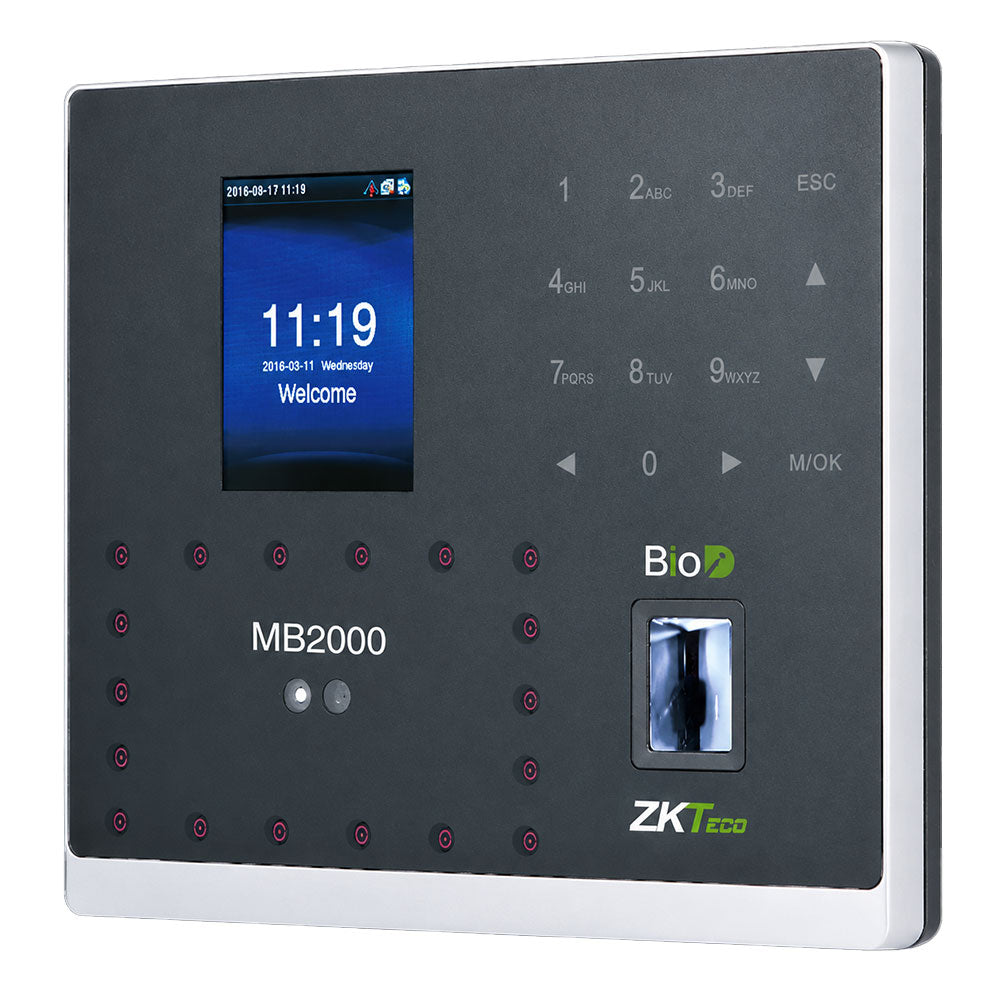 جهاز بصمة الوجه والاصبع زد كيه تيكو نت وورك MB2000