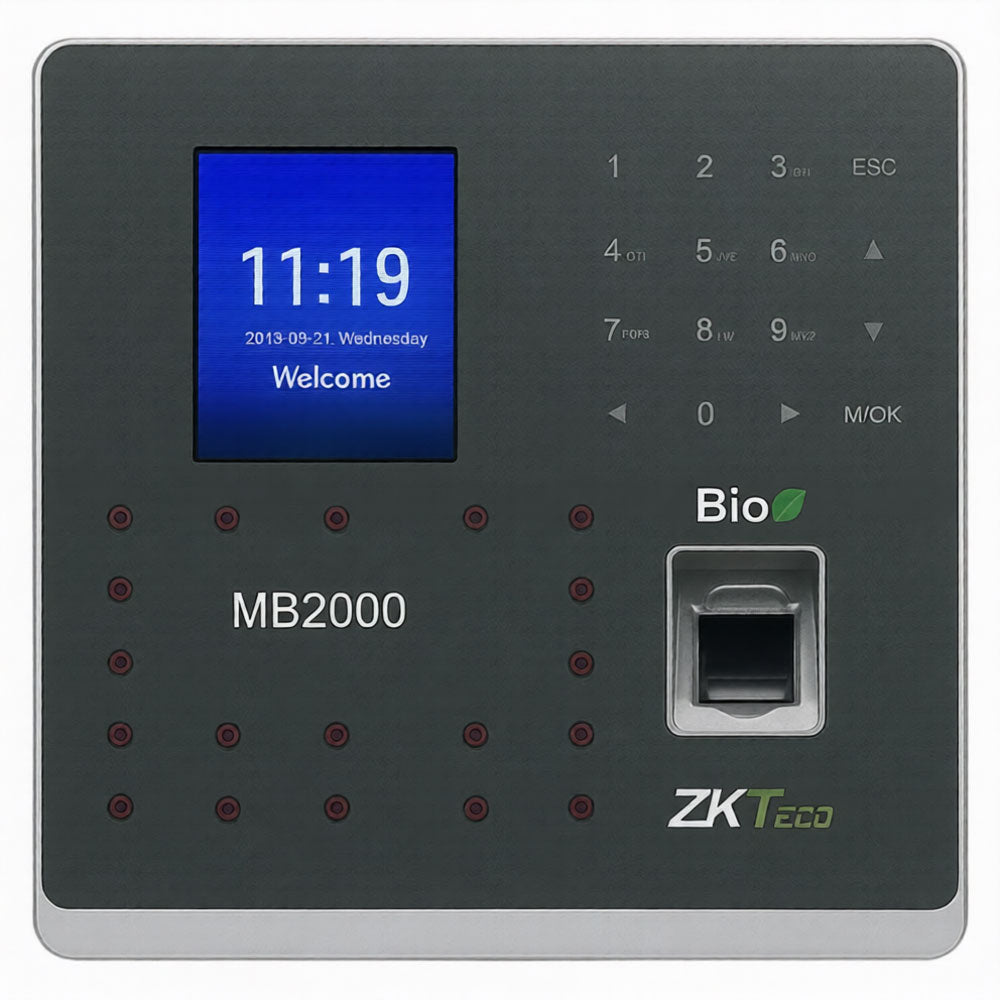 جهاز بصمة الوجه والاصبع زد كيه تيكو نت وورك MB2000