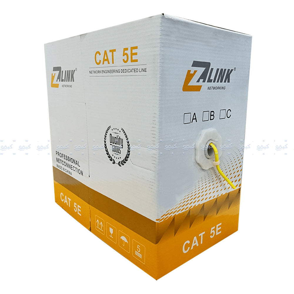 Zlink Network Cable 305yd Cat5 UTP - Yellow