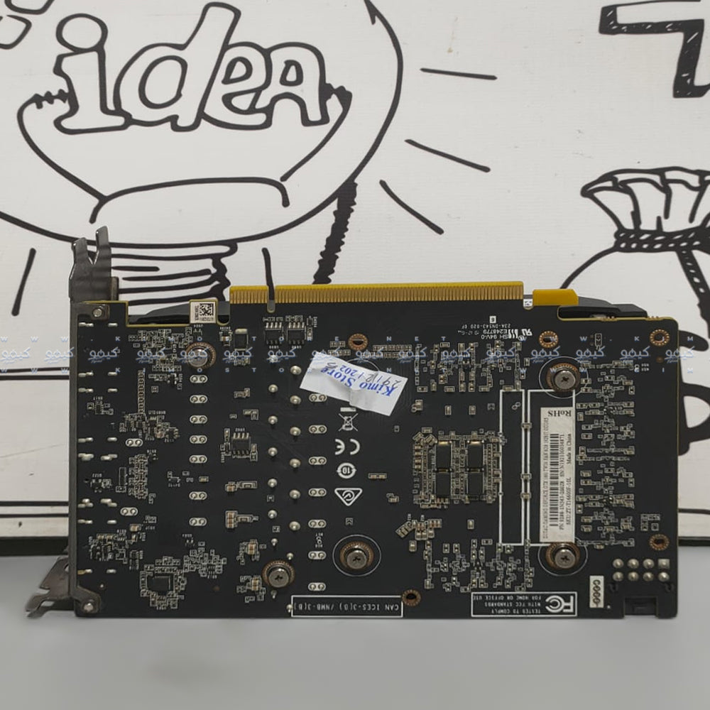 كارت شاشة زوتاك جيمينج جيفورس 6 جيجابايت GTX 1660 Twin Fan GDDR5 (استعمال) بالبوكس