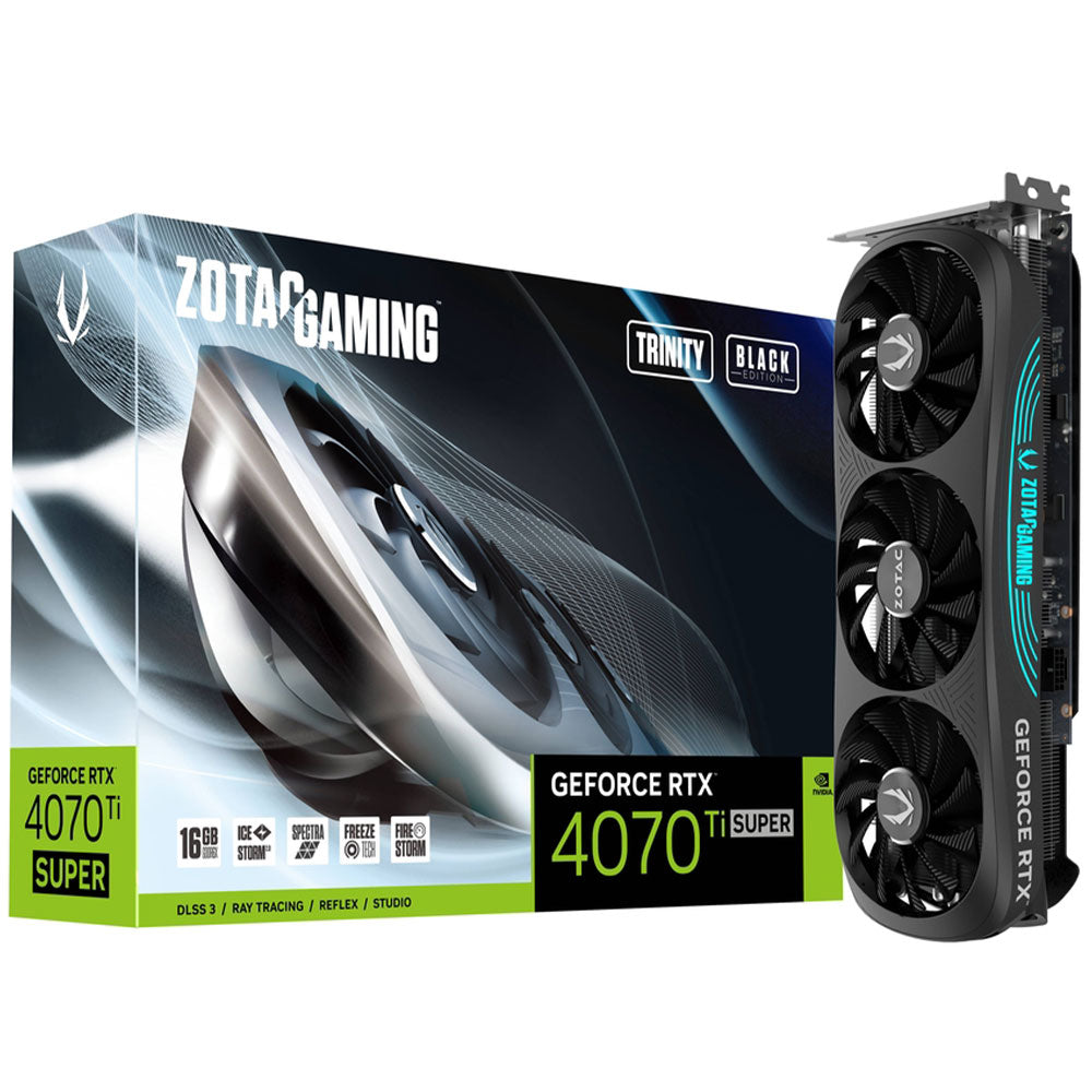 Zotac Gaming GeForce RTX 4070 Ti SUPER Trinity Black Edition 16GB GDDR6X Graphics Card