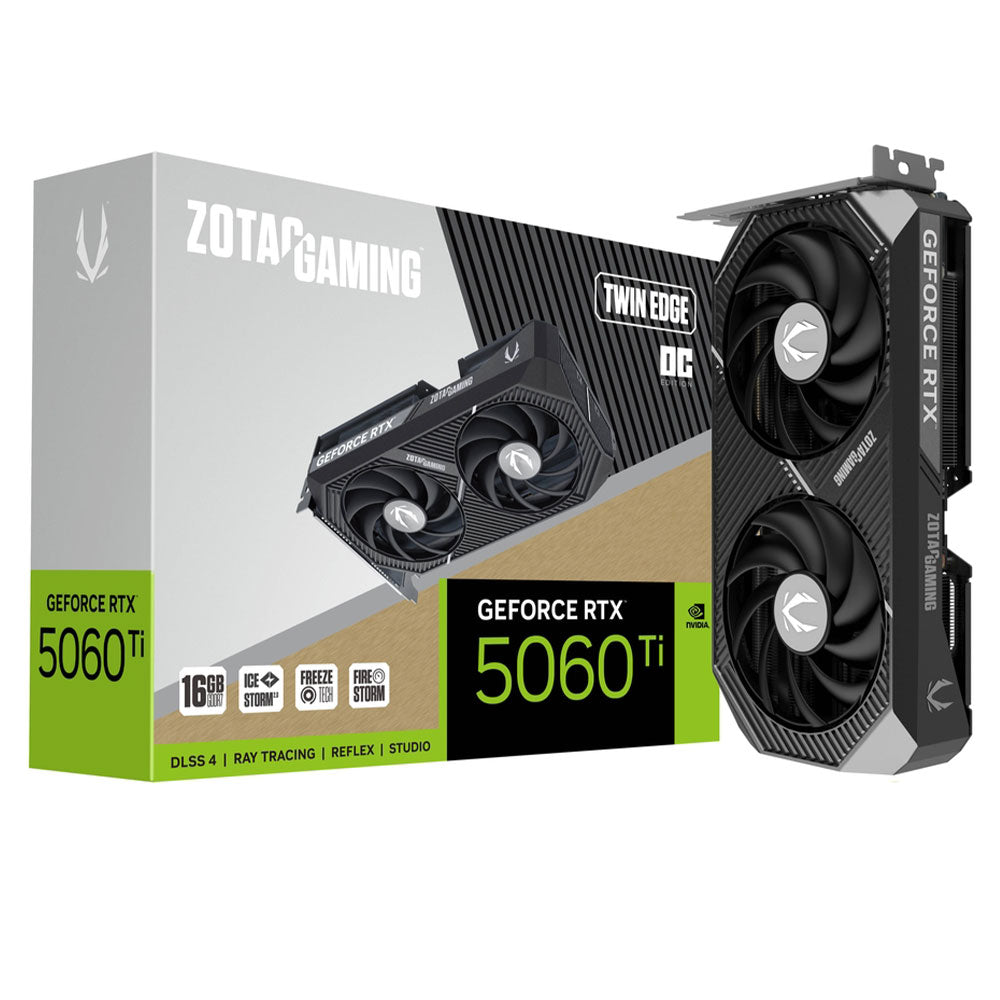 Zotac Gaming GeForce RTX 5060 Ti Twin Edge OC 16GB GDDR7 Graphics Card