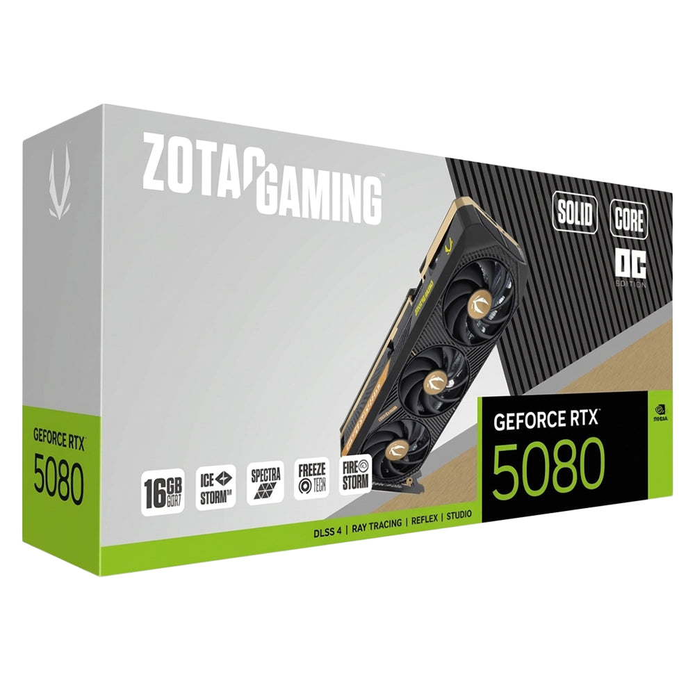 كارت شاشة زوتاك Gaming GeForce RTX 5080 SOLID CORE OC 16GB GDDR7