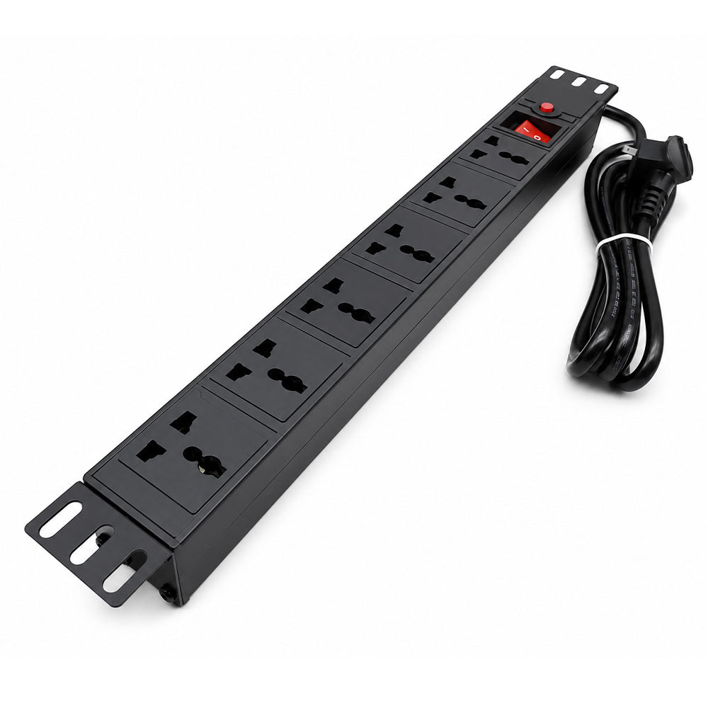 Zvision EY01W-1U-UNA6-KG PDU 6 Port