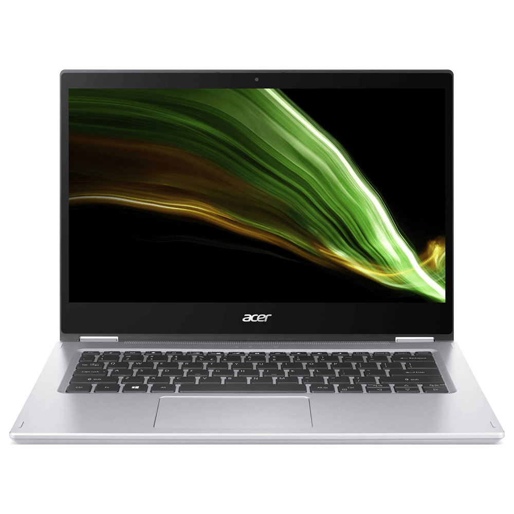 Acer Spin SP114-31 Laptop (Intel Celeron N4500 - 4GB DDR4 - SD 128GB - Intel UHD Graphics - 14.0 Inch HD Touchscreen 360° - Win10) (Opened Box) - Pure Silver
