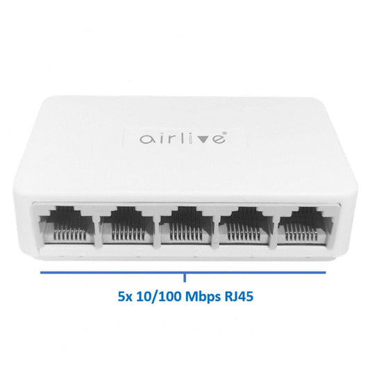 AirLive Live-5E Unmanaged Desktop Switch 5 Ports 10/100Mbps