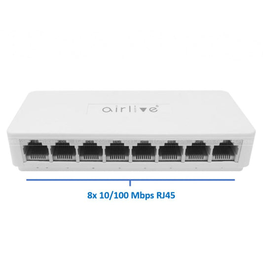 AirLive Live-8E Unmanaged Desktop Switch 8 Ports 10/100Mbps