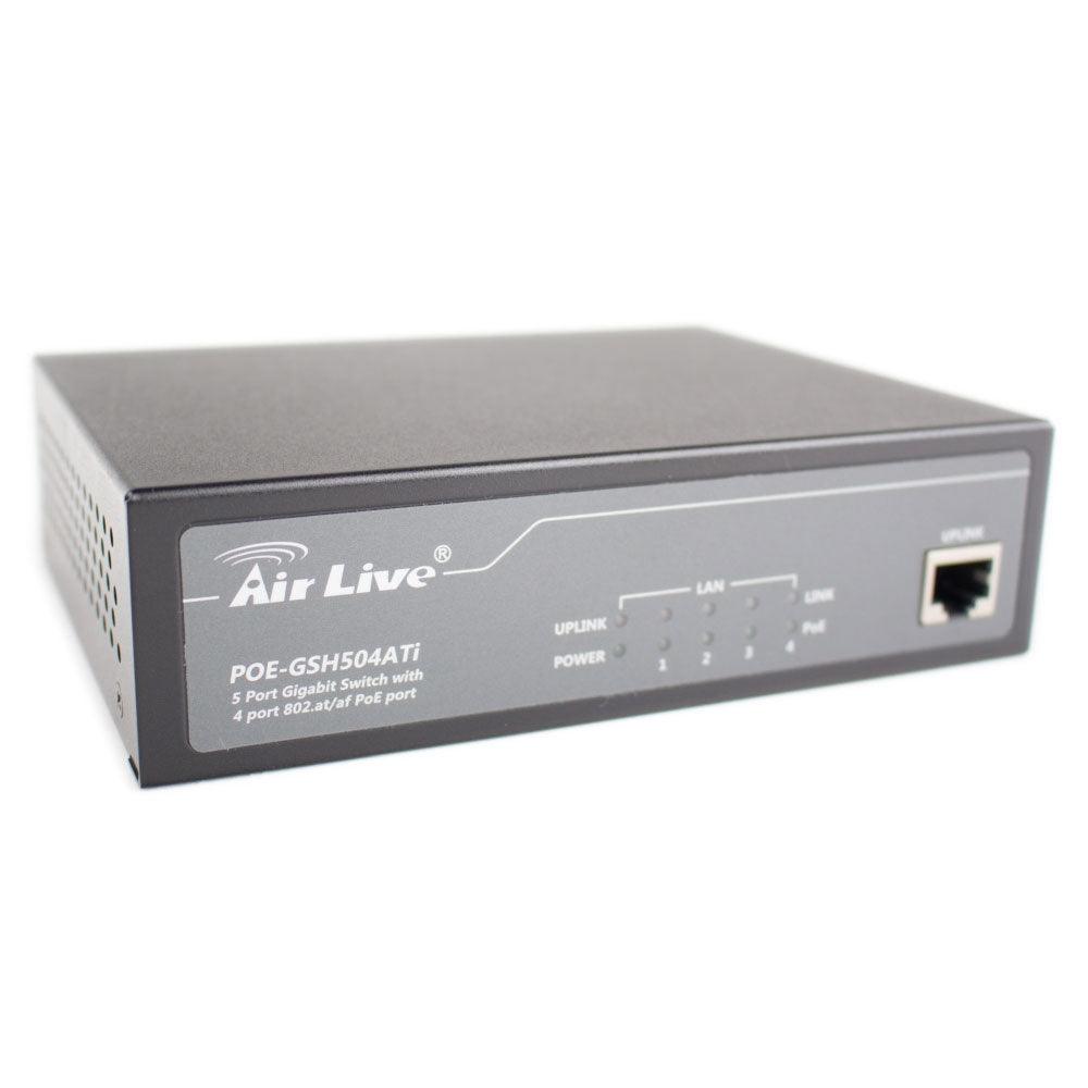 AirLive POE-GSH504ATi Unmanaged Desktop Switch 5 Port 10/100/1000Mbps 