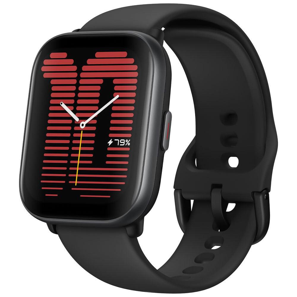 Amazfit Active Smart Watch (42mm - GPS) Aluminum Case With Midnight Black Silicone strap