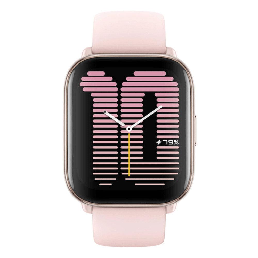 Amazfit Active Smart Watch (42mm - GPS) Aluminum Case With Petal Pink strap