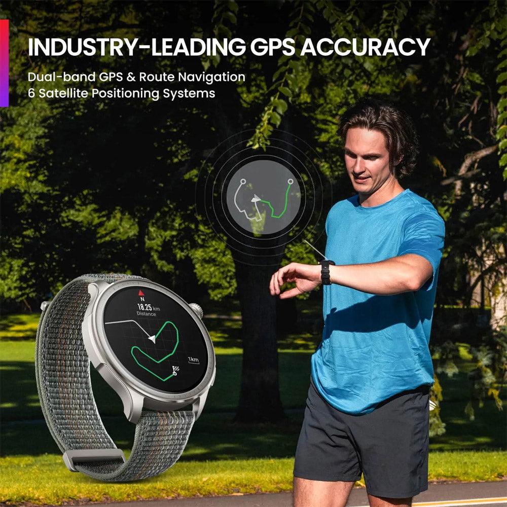 Balance Smart Watch (46mm - GPS) Aluminum Case With Sunset Grey Nylon Strap
