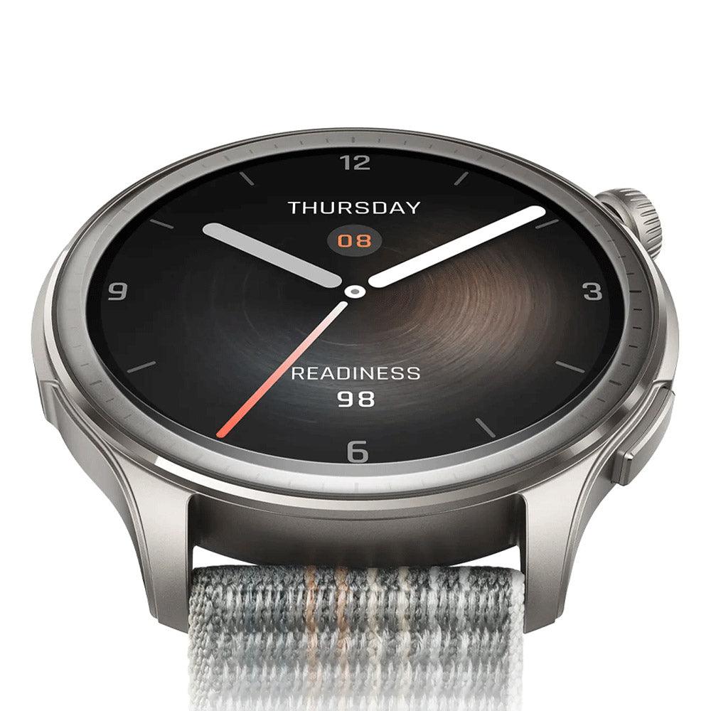 Amazfit Balance Smart Watch (46mm - GPS) Aluminum Case With Sunset Grey Strap