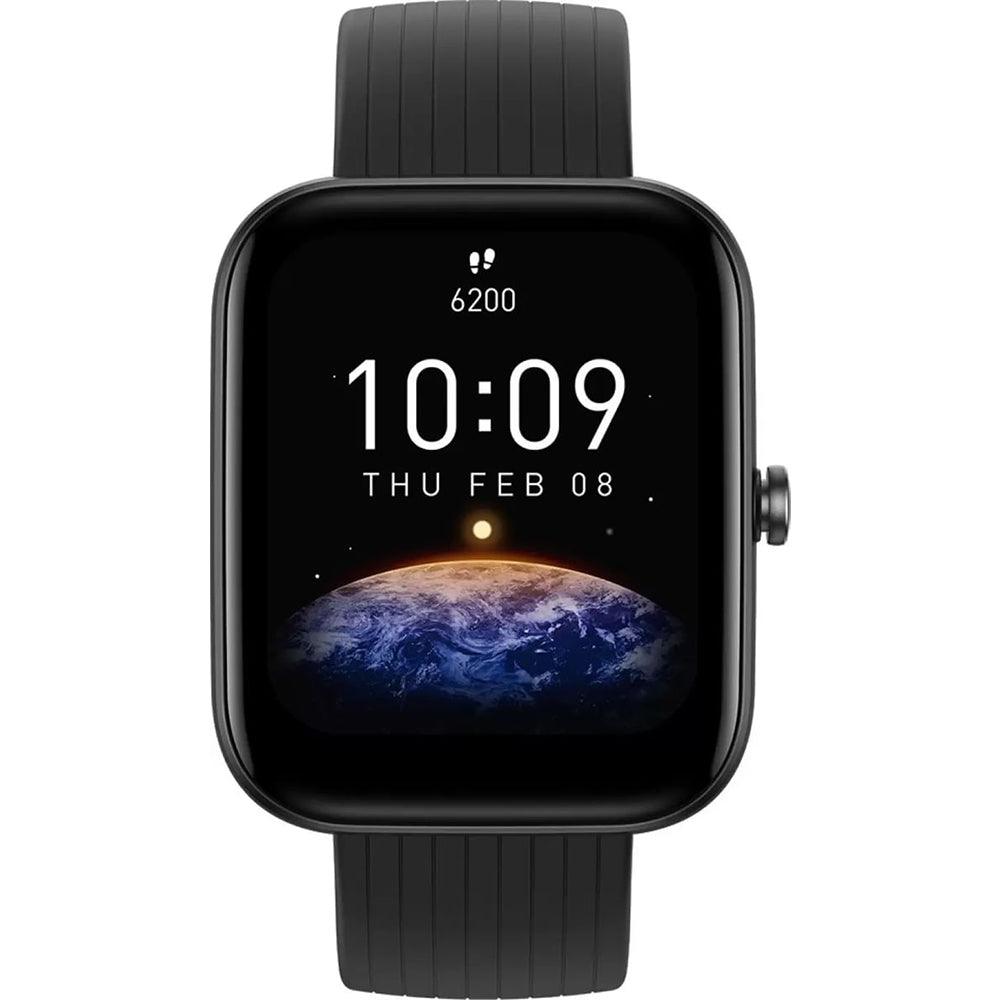 Amazfit Bip 3 Pro Smart Watch (44mm) Plastic Case With Black Silicone Strap - Kimo Store