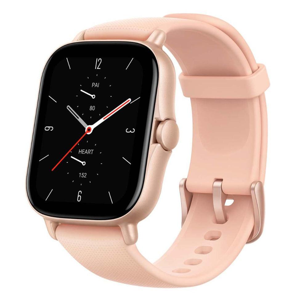 Amazfit GTS 2 Smart Watch (43mm - GPS) Aluminum Case With Petal Pink Silicone Strap