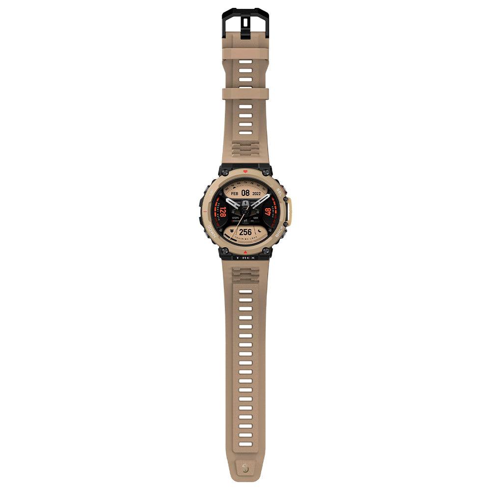 Amazfit T-Rex 2 Smart Watch (47mm - GPS) Desert Khaki Silicone Strap - Kimo Store