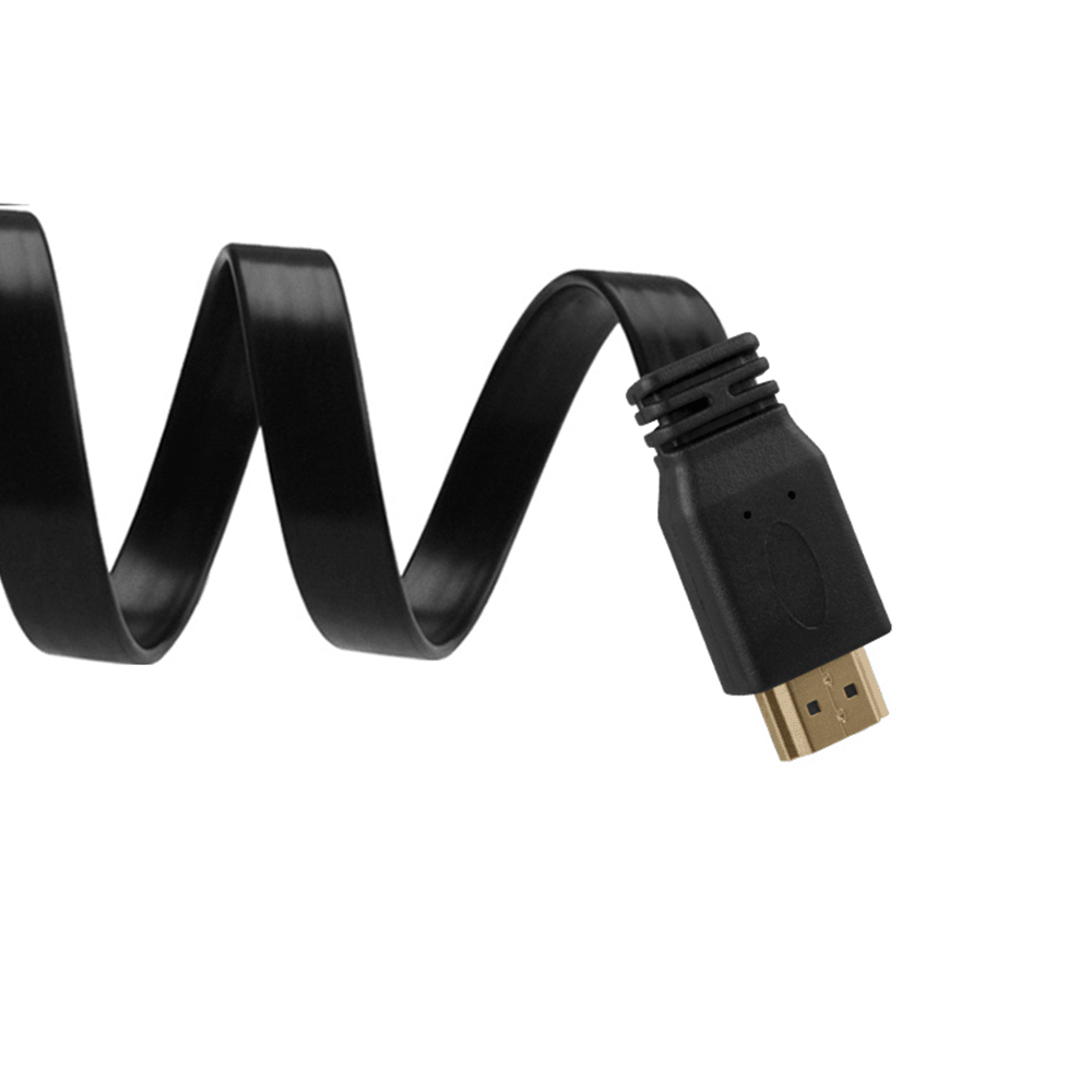 كابل شاشة ايه بلس فلات 5 متر HDMI - اسود