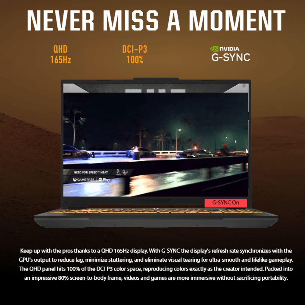 Asus TUF Gaming F15 FX507VV4-LP105W Laptop (Intel Core i9-13900H - 16GB Ram - M.2 NVMe 512GB - Nvidia RTX 4060 8GB - 15.6 Inch FHD 144Hz - Win11) - Mecha Gray - Kimo Store