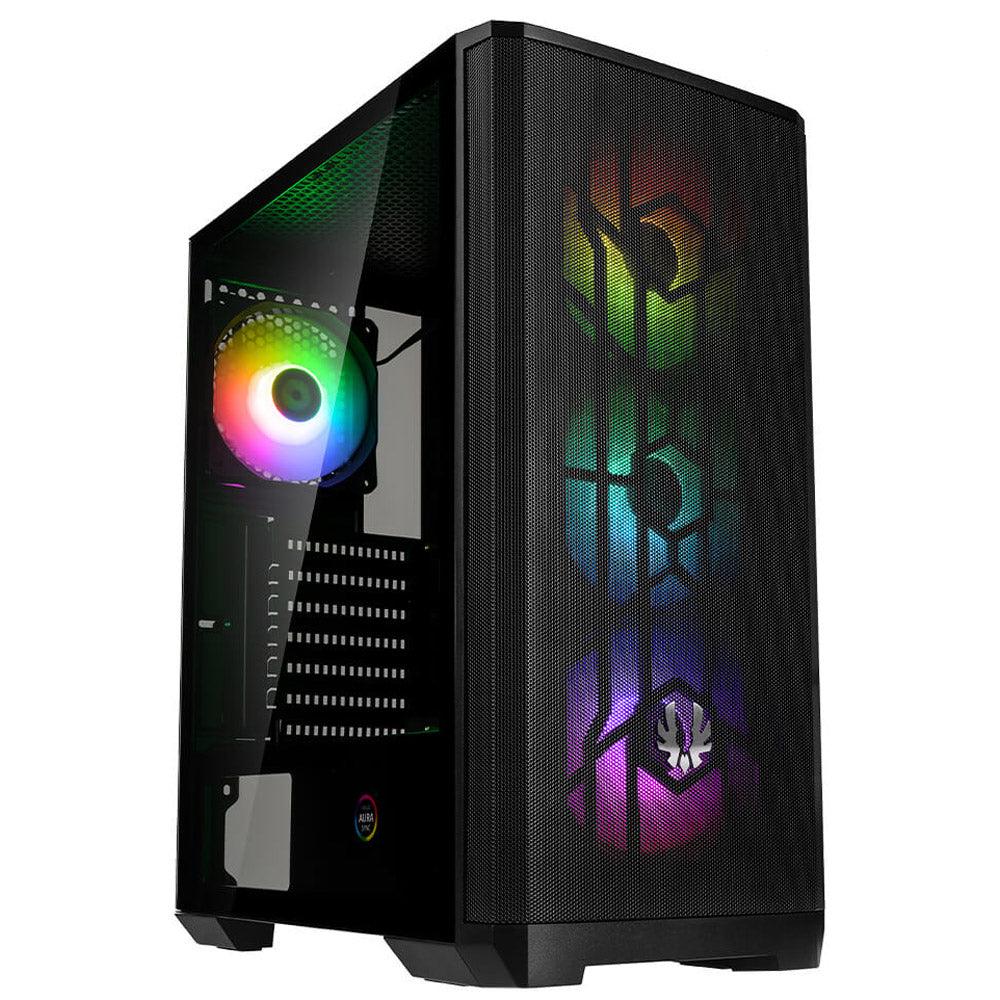 Bitfenix NOVA MESH SE TG RGB Tempered Glass Mid-Tower Case + Power Supply BPA600 80 Plus 600W