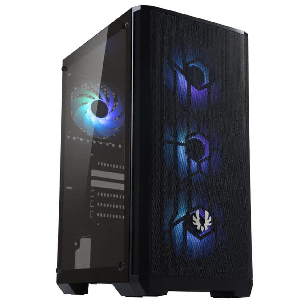 Bitfenix NOVA MESH SE TG RGB Tempered Glass Mid-Tower Case + Power Supply 80 Plus 600W