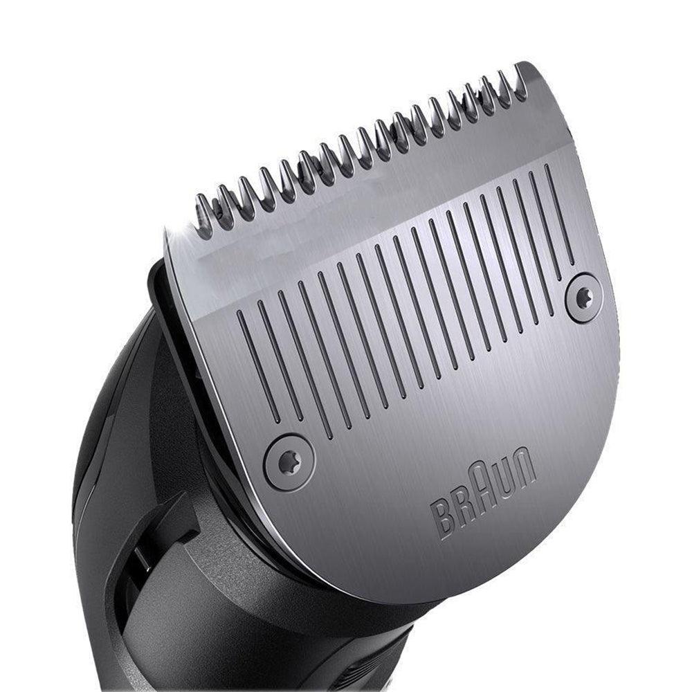 ماكينة تشذيب الشعر متعددة الاستخدمات براون 7 في 1 مع شفرة حلاقة ماكينة حلاقة جيليت بروجلايد 
