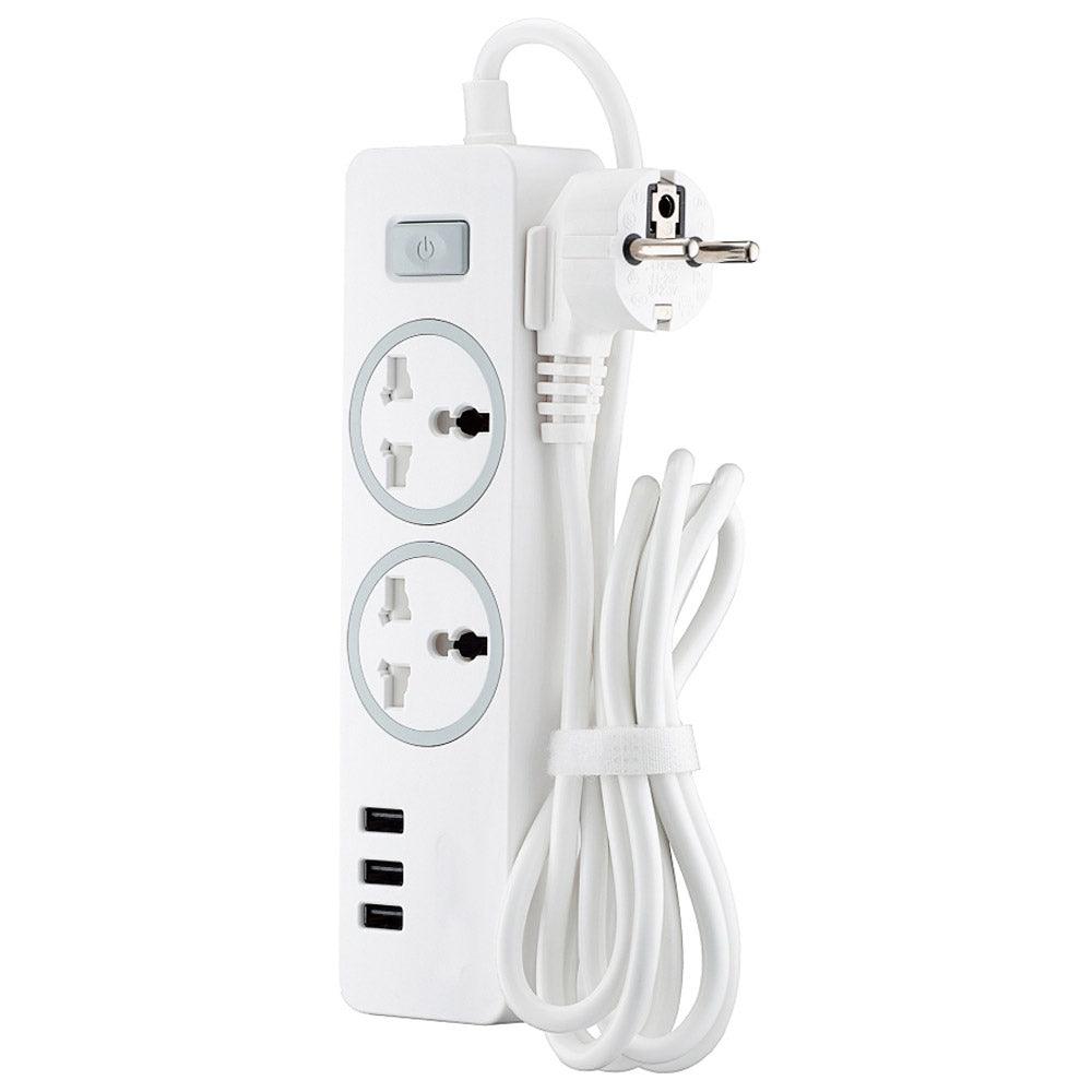 Buddy E10 Power Strip 2Ports + 3USB 2500W Fast Charging