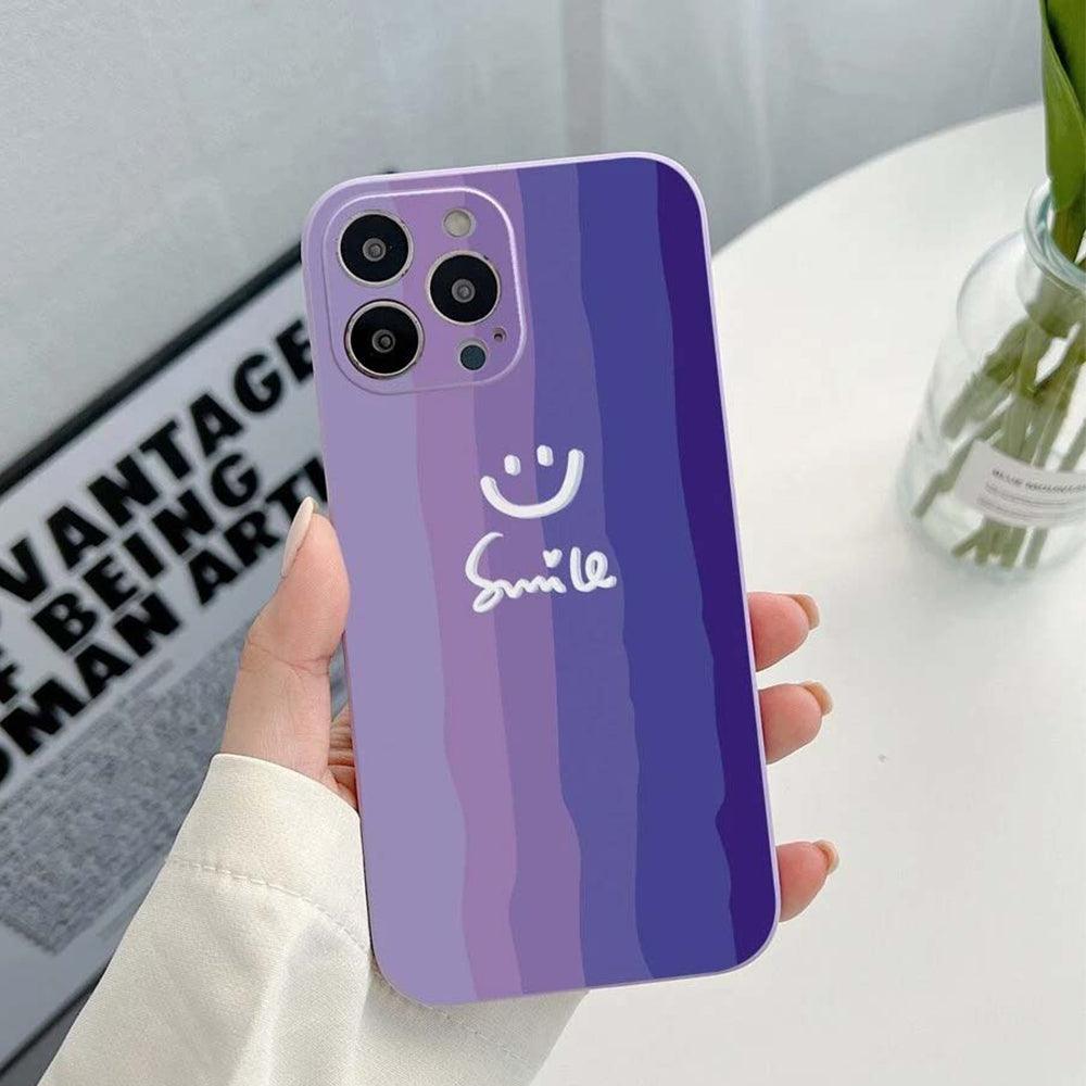 Cartoon Smile Design Plastic Phone Cover iPhone