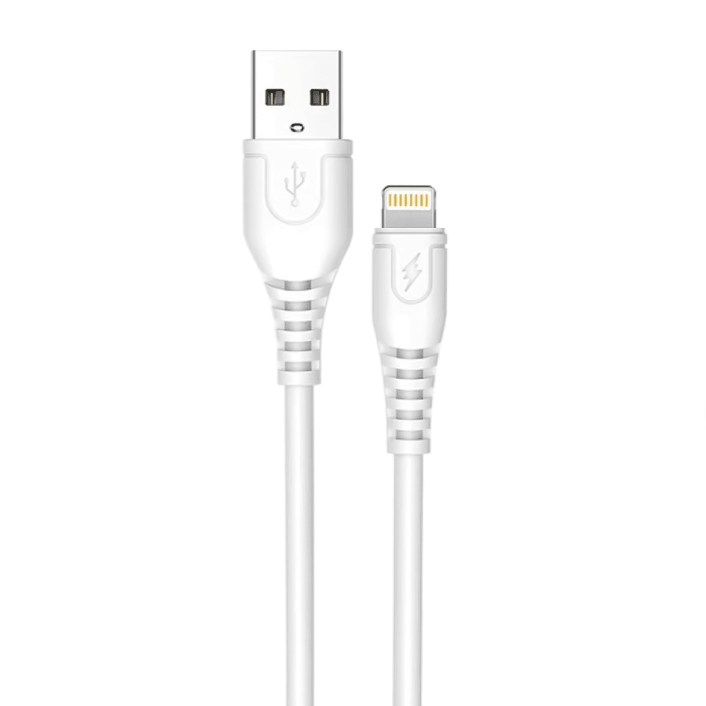 Cell Tel CT-19C USB To Lightning Cable 6A Fast Charging 1m - White