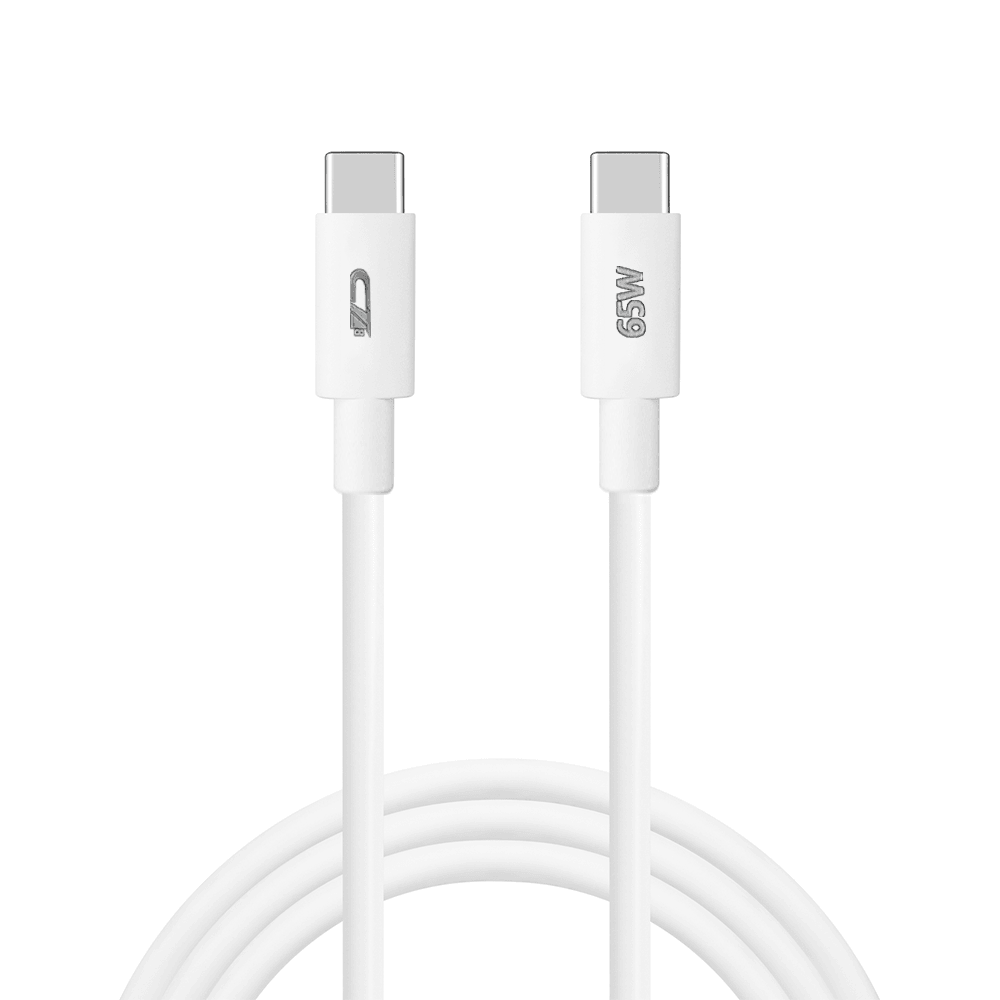 Cell Tel Turbo 15 Type-C To Type-C Cable 65W Fast Charging 1m - White