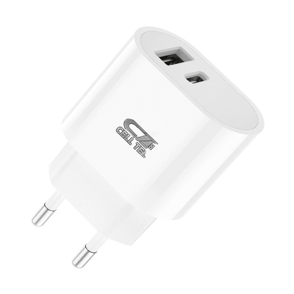 Cell Tel Turbo 6 Wall Charger QC3.0 USB + PD Type-C 35W Fast Charging