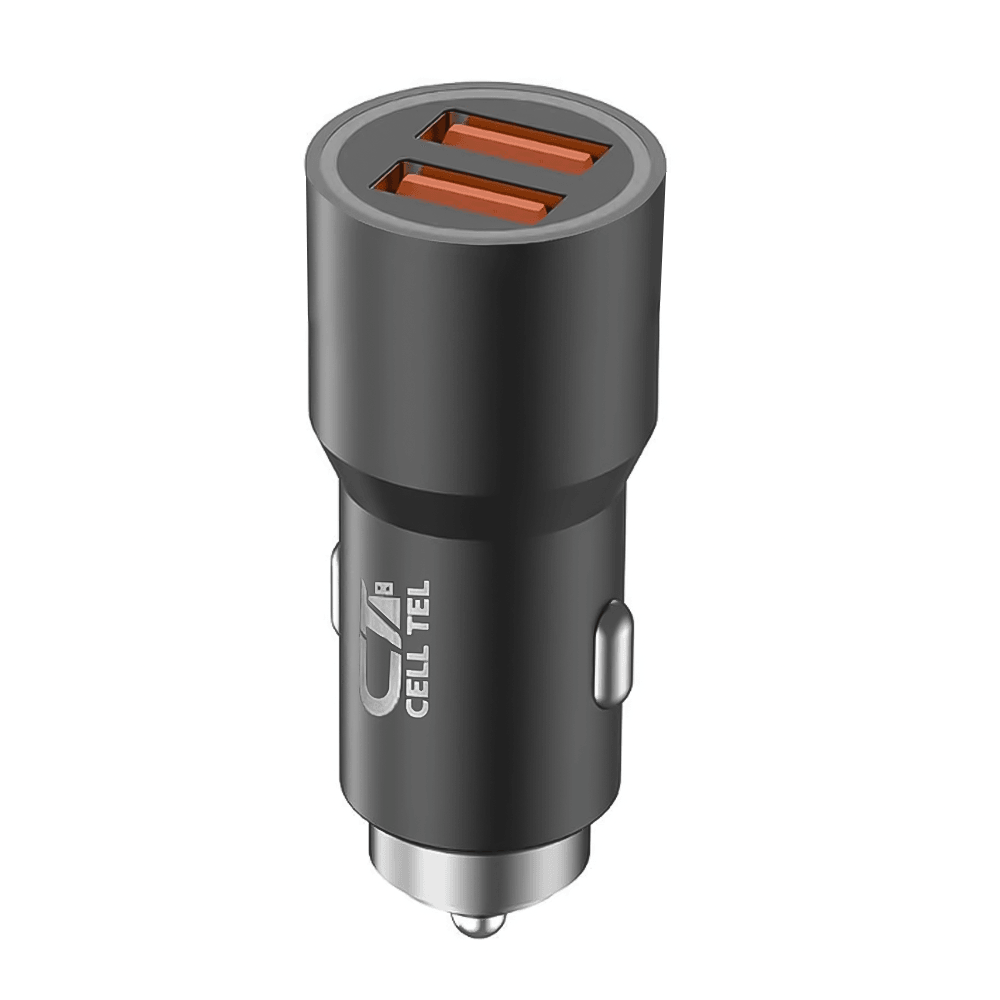 Cell Tel Turbo 9 Car Charger 2x USB 120W Fast Charging