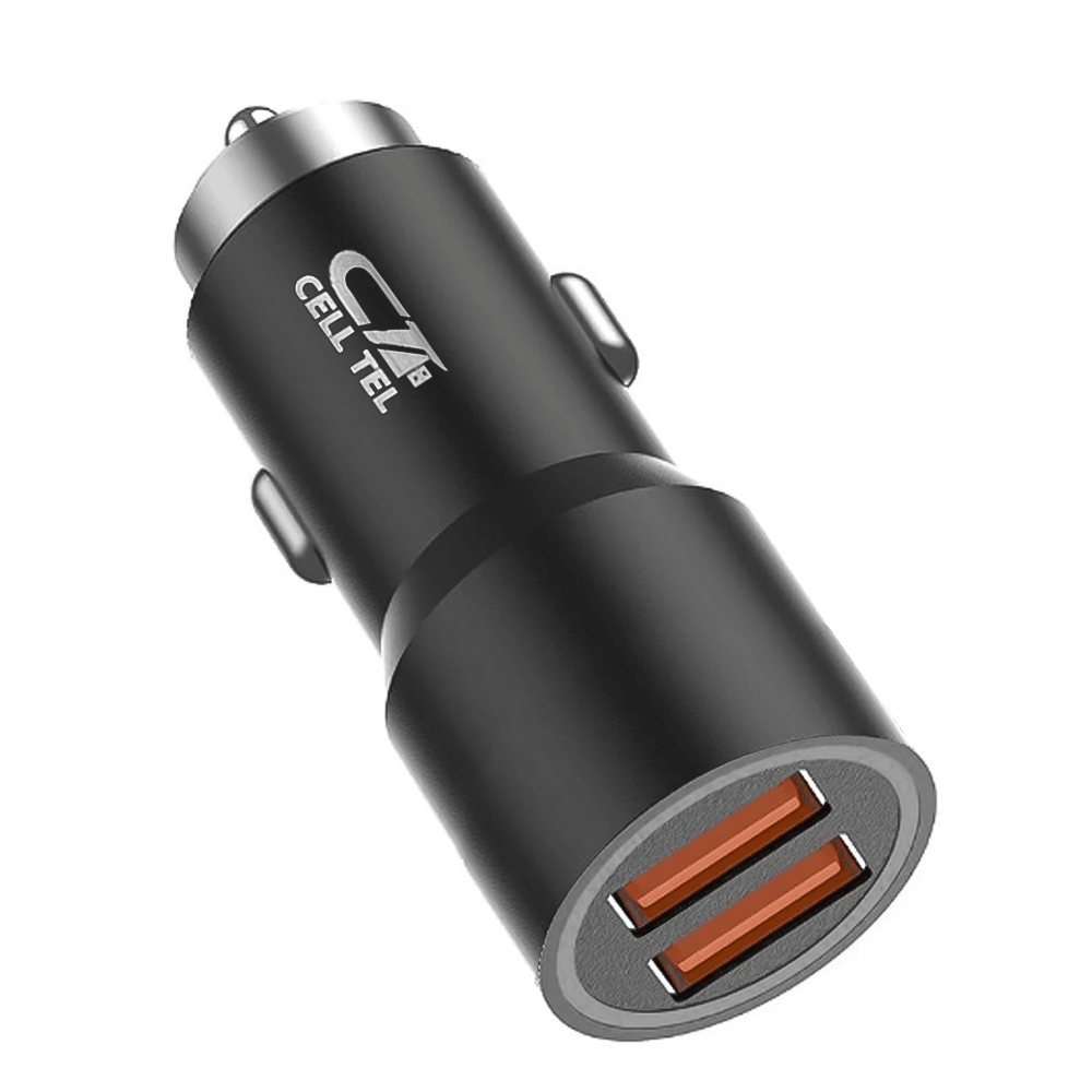 Cell Tel Turbo 9 Car Charger 2x USB 120W 