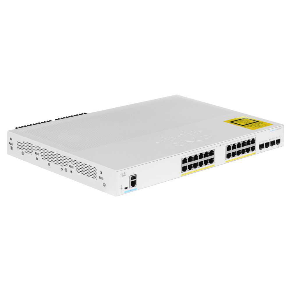 Cisco CBS350-24P-4G-EU Managed Rackmount PoE+ Switch 24 Port 10/100/1000Mbps + 4 Port Gigabit SFP + Console Port 195W - Kimo Store