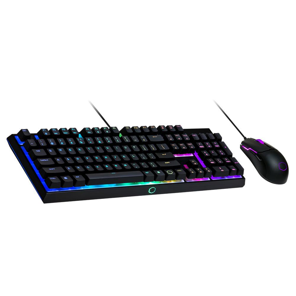 Cooler Master MS110 MINIMALISTIC DUO Mem-Chanical Switch Wired RGB Gaming Keyboard + Mouse Combo English & Arabic