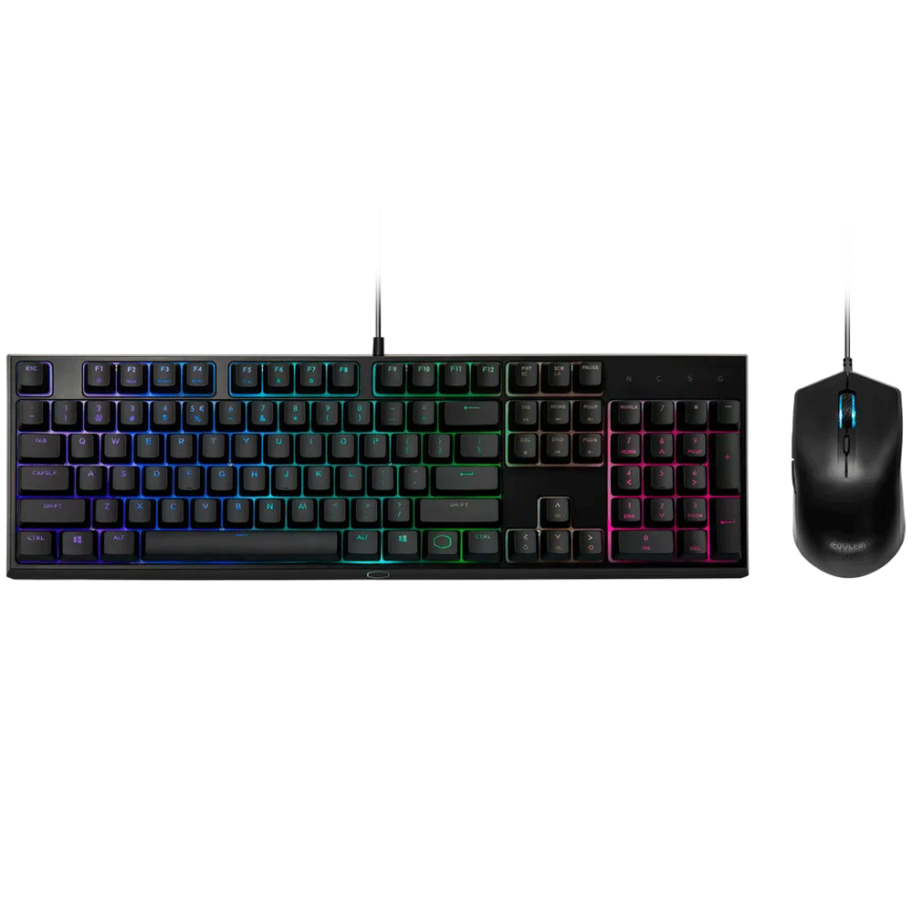 Cooler Master MS111 Wired RGB Gaming Keyboard + Mouse Combo English & Arabic