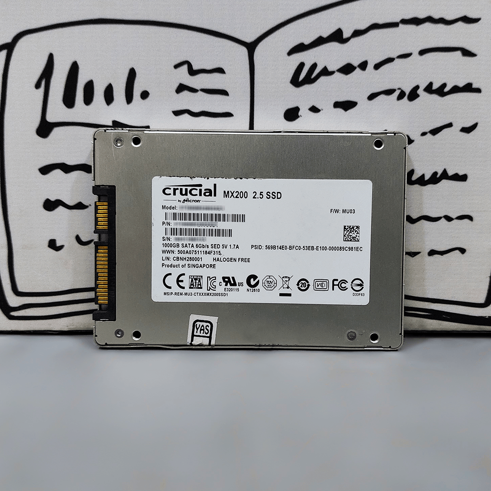 Crucial MX200 1TB SATA 2.5 Inch Internal SSD (Original Used) - Kimo Store