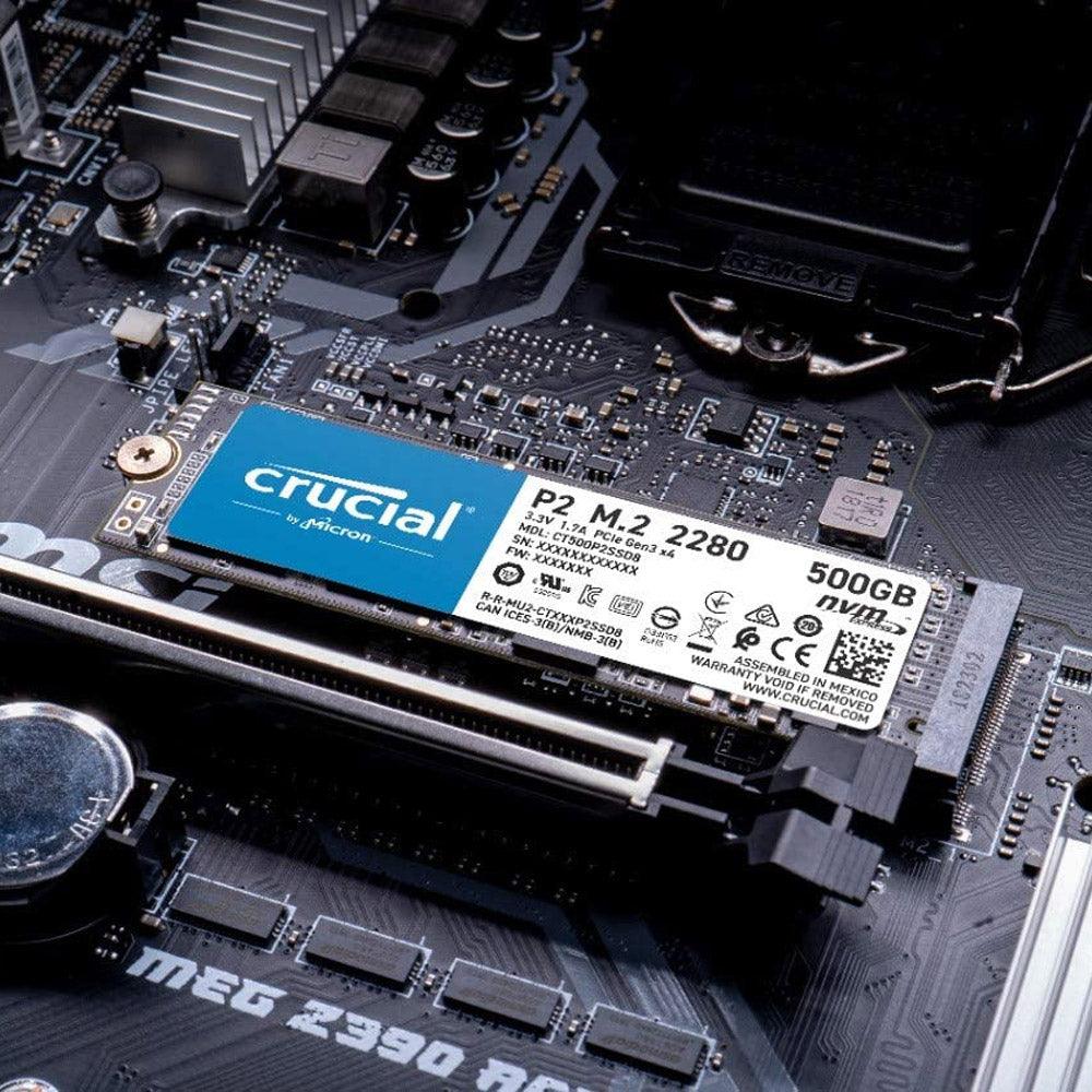 Crucial P2 500GB NVMe PCIe M.2 SSD 