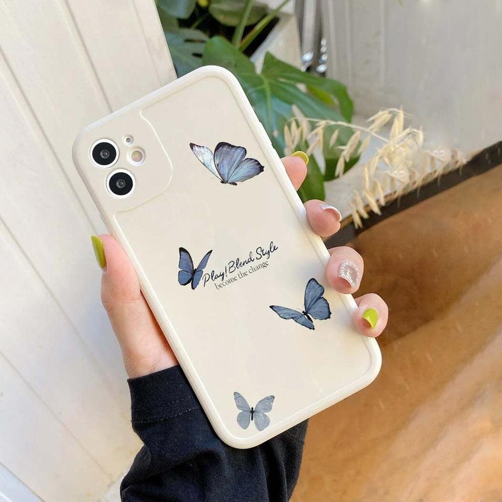 Cute Butterfly Plastic Phone Cover iPhone