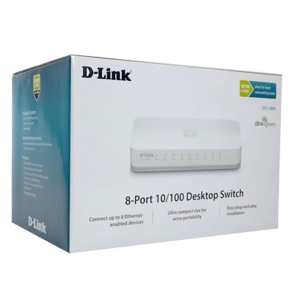 D-Link DES-1008C Desktop Switch 8 Ports 10/100Mbps - Kimo Store