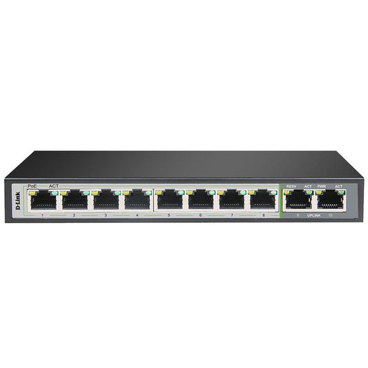 D-Link DGS-F1010P-E Unmanaged Desktop PoE Switch