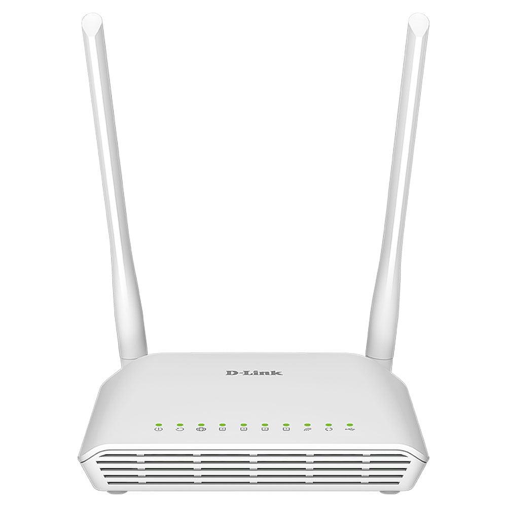 D-Link DSL-2750U ADSL2 Router 4 Port 2 Antenna 300Mbps