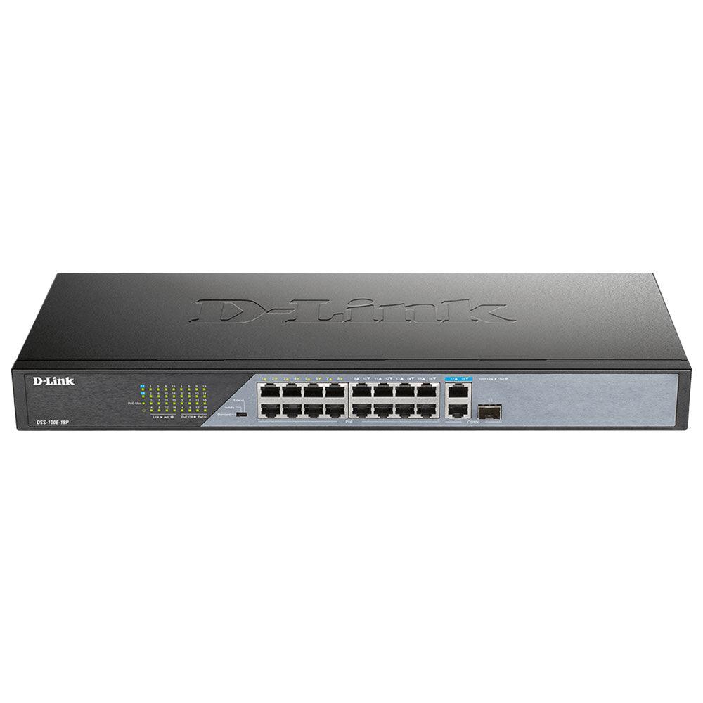 D-Link DSS-100E-18P Unmanaged Rackmount PoE Switch