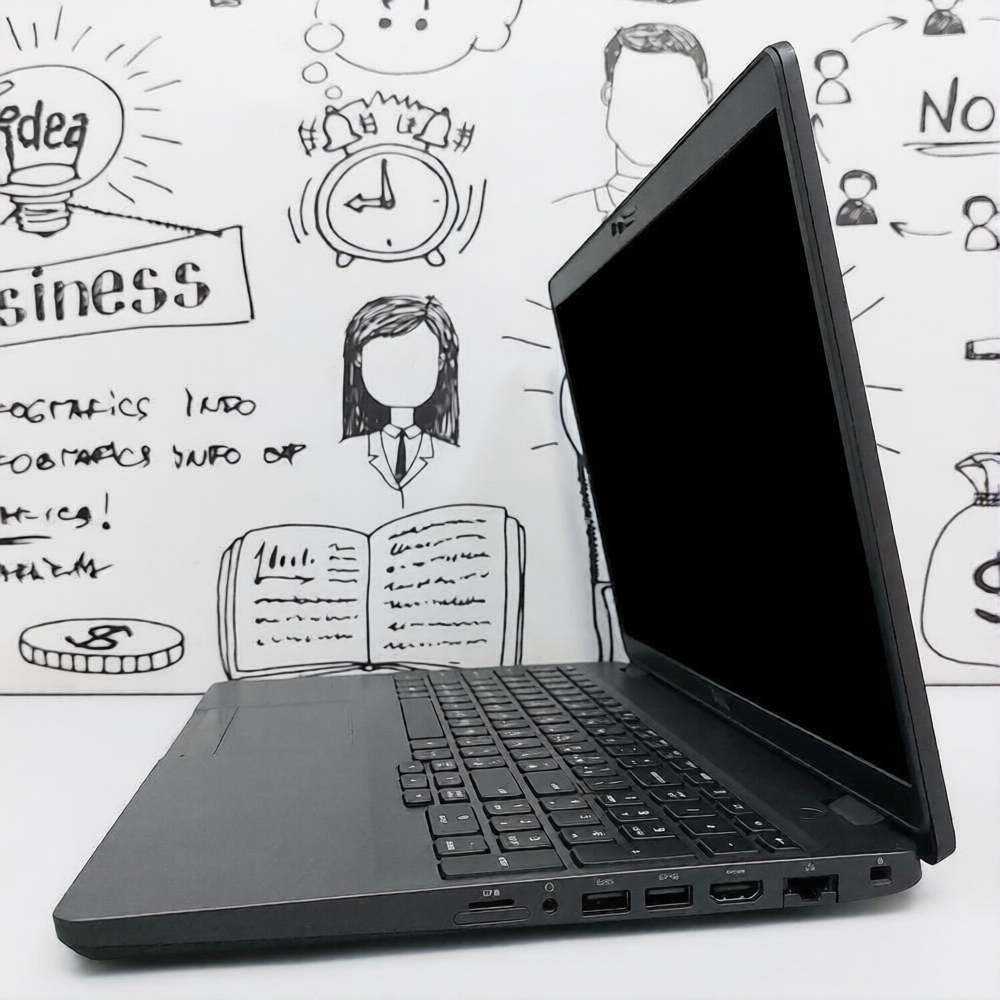 Dell Latitude 5500 Laptop (Intel Core i5-8365U - 8GB DDR4 - M.2 256GB - Intel UHD Graphics - 15.6 Inch FHD - Cam) Original Used