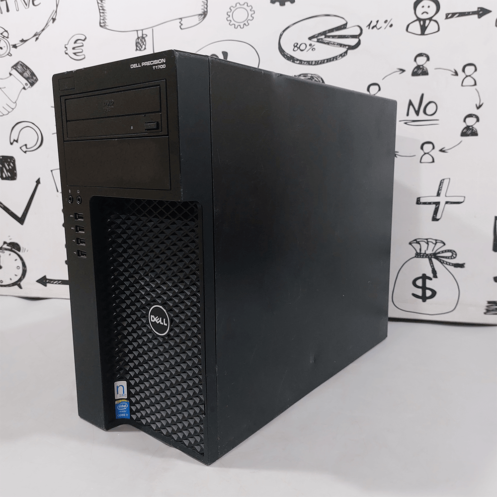 Dell Precision T1700 Tower PC (Intel Core i7-4770 - 8GB DDR3 - No Hard - Intel HD Graphics - DVD RW) Original Used - Kimo Store