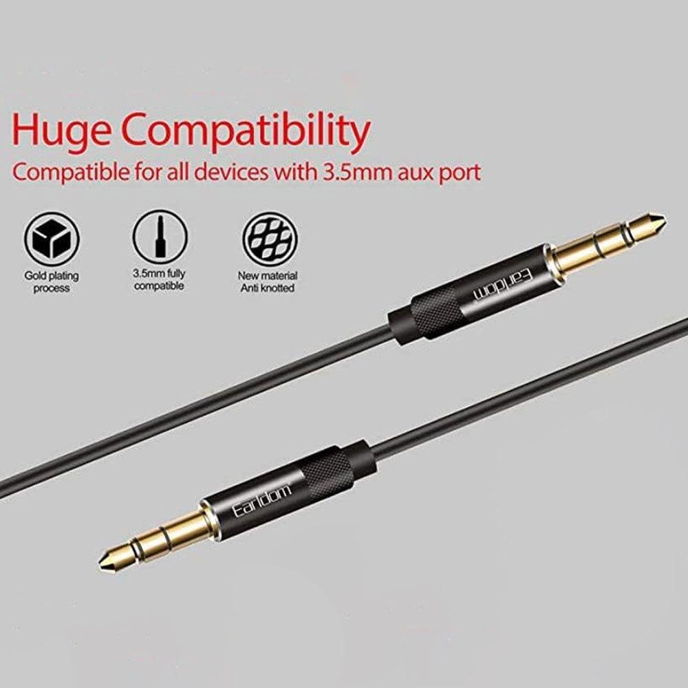 Earldom ET-AUX10 3.5mm AUX Audio Cable 2m - Kimo Store