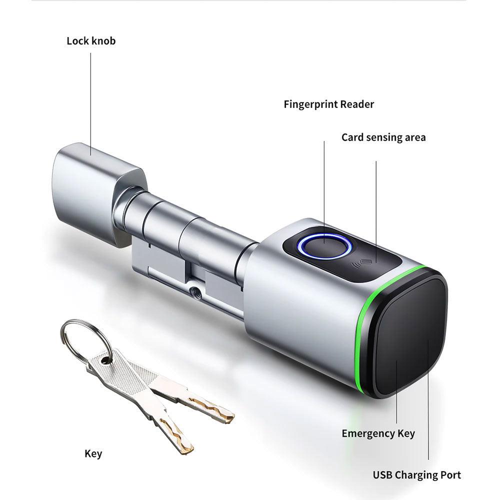 Elite Sec Source EL200 Keyless Smart Cylinder Door Lock - Kimo Store