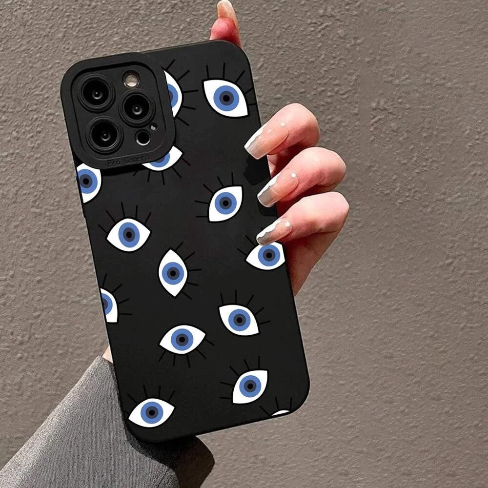 Eye Pattern Plastic Phone Cover iPhone