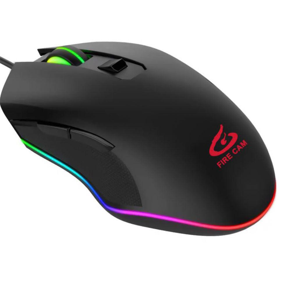 Fire Cam Luminous GM2 Rainbow Wired Gaming Mouse - Kimo Store
