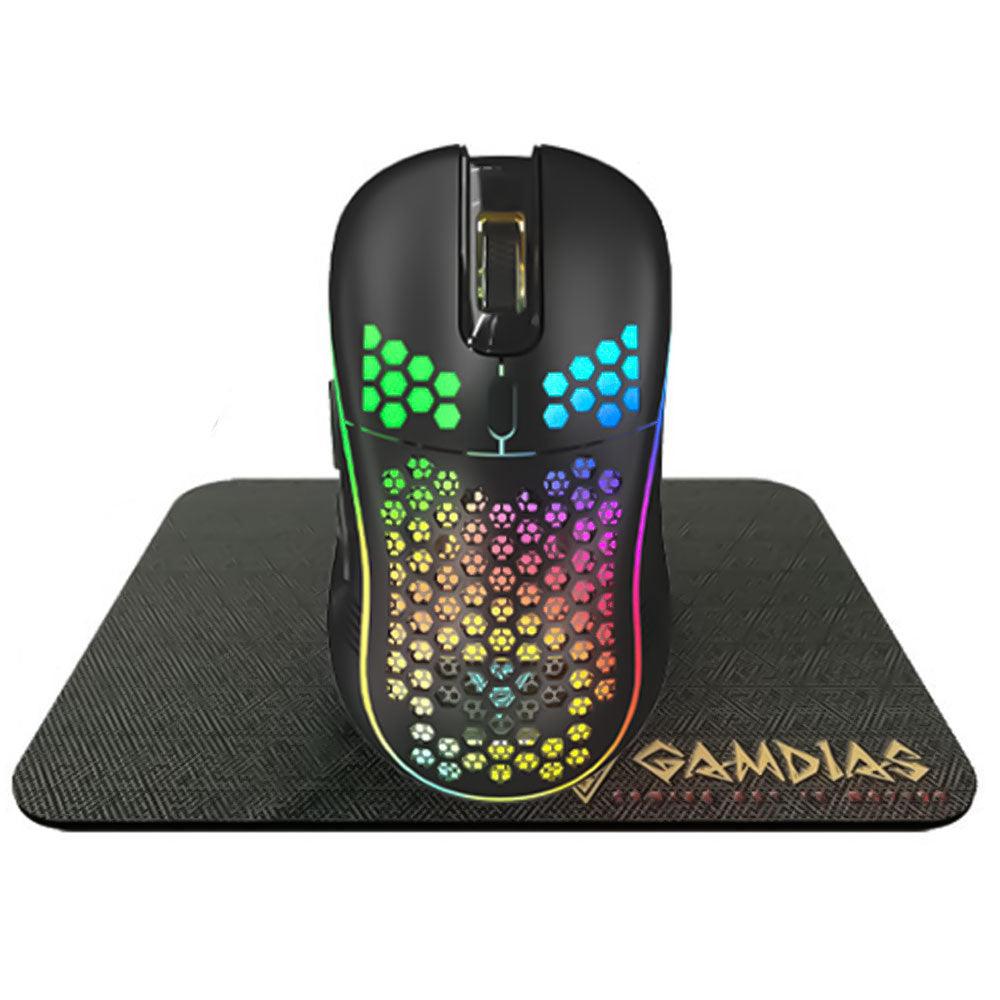 Gamdias Zeus M4 RGB Wired Gaming Mouse 12800Dpi + NYX E1 Mouse Pad